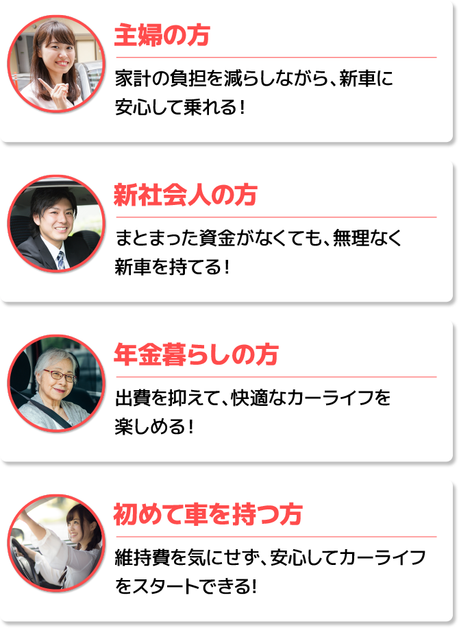 月々1万円から乗れるフラット7なら！